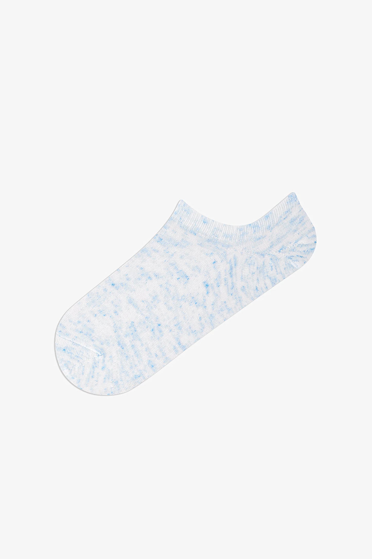 3 Çift Pamuklu Renkli Kendinden Desenli Sneaker Çorap