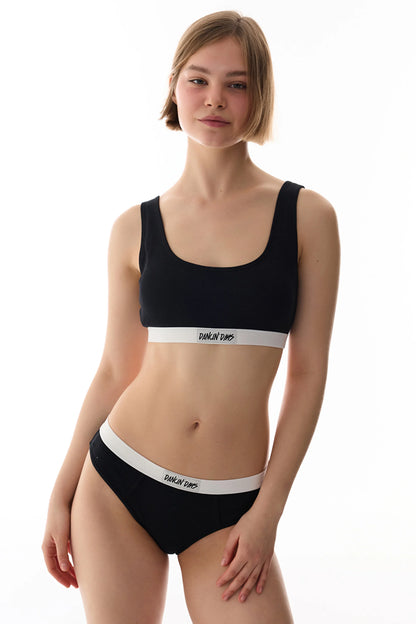 Ribbed Bra Bikini Üstü