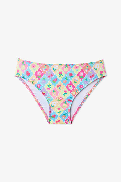 Renkli Kız Çocuk Cute Bandeau Bikini Takımı