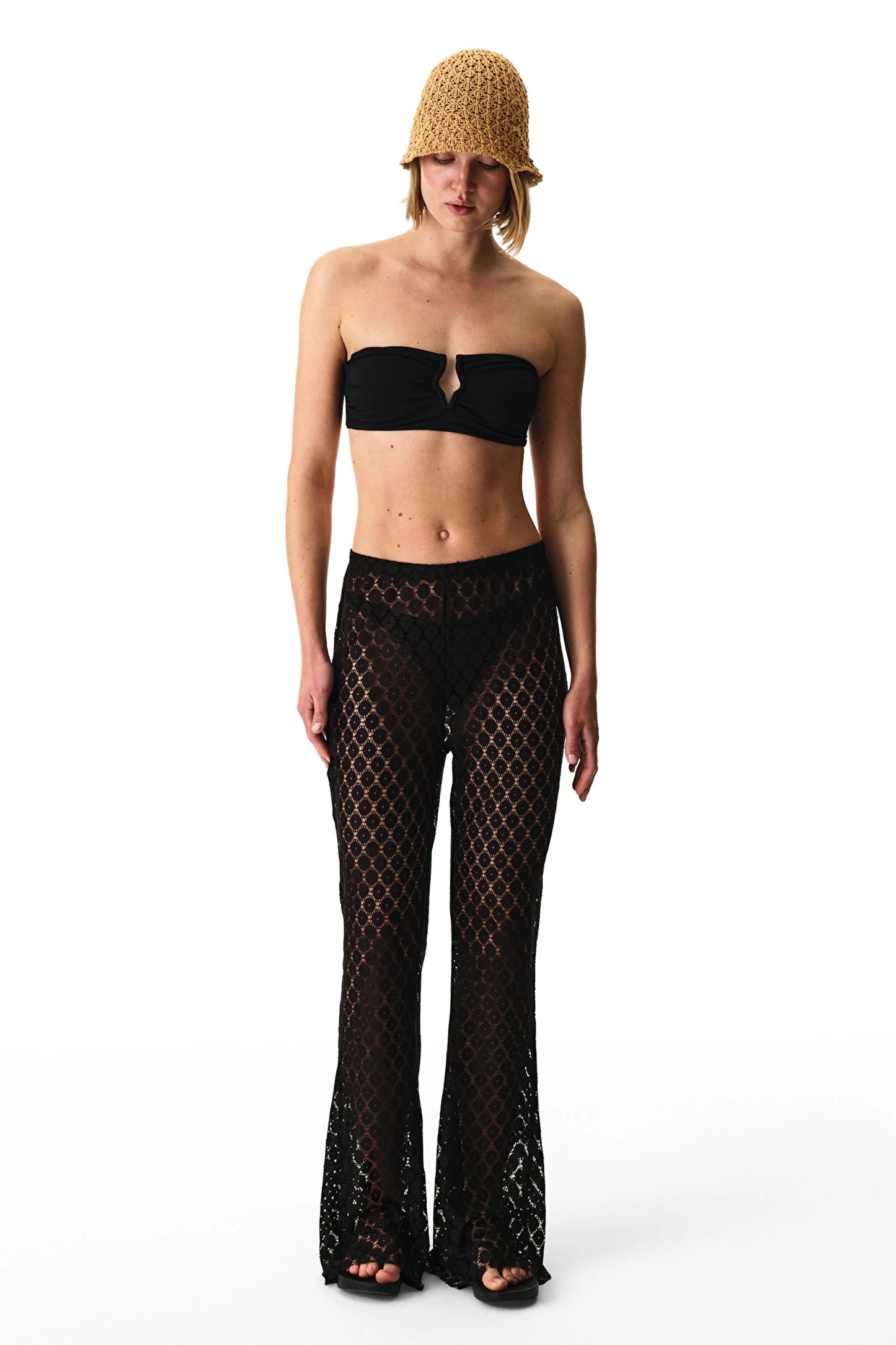 Siyah Flare Pantolon