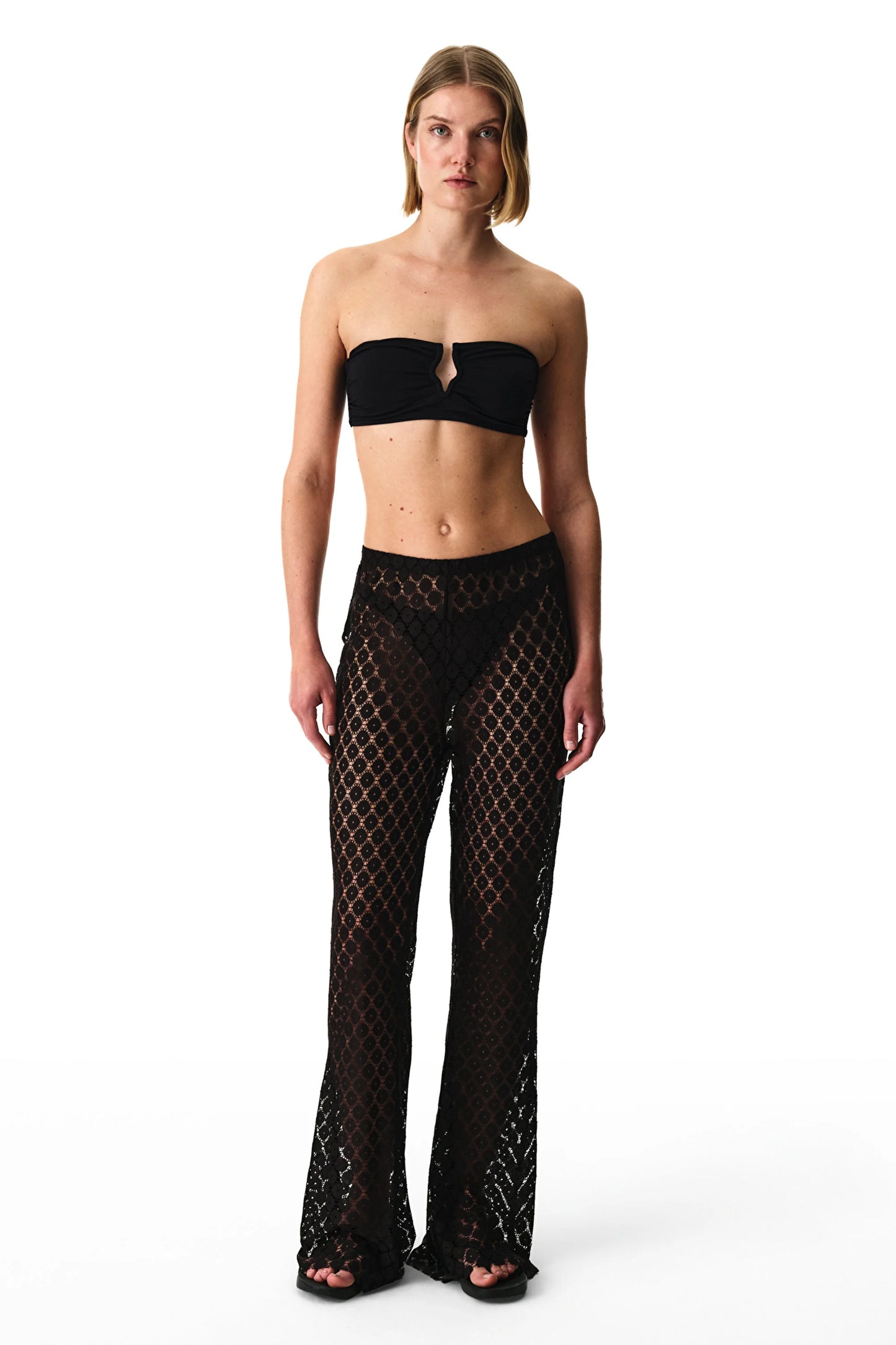 Siyah Flare Pantolon