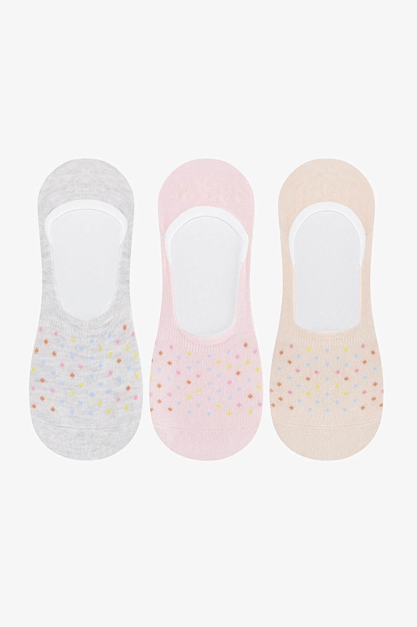 Tiny Dotted 3'lü Babet Çorabı