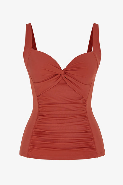 Tarçın Büzgülü Bikini Üstü