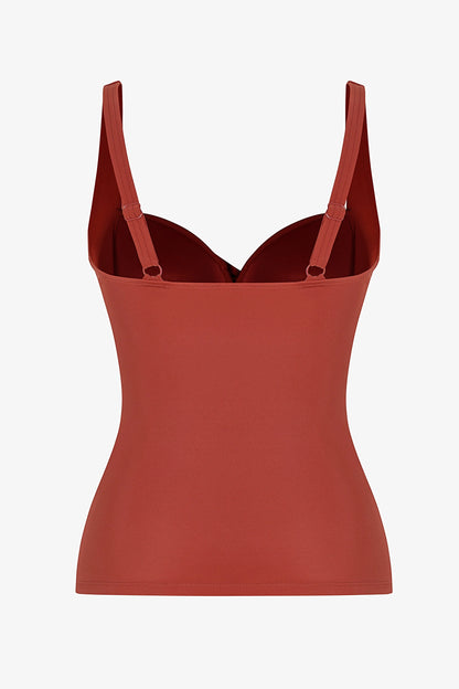 Tarçın Büzgülü Bikini Üstü