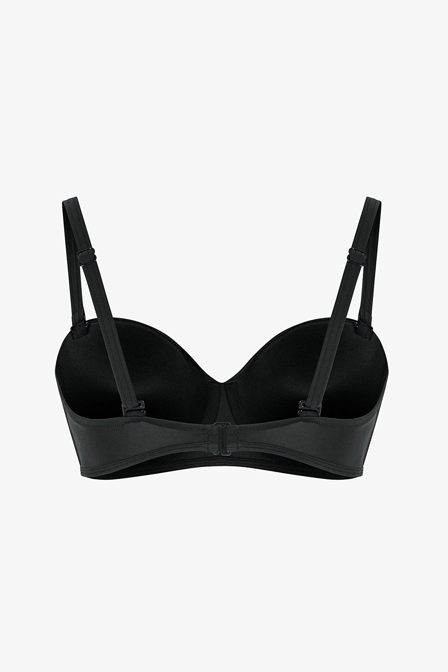 Siyah Lotus Straplez Bikini Üstü