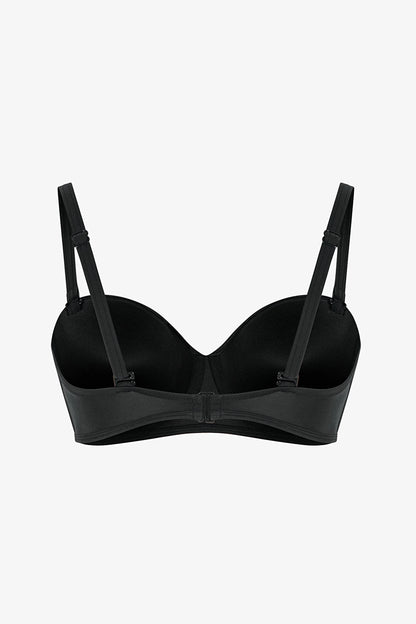 Siyah Lotus Straplez Bikini Üstü