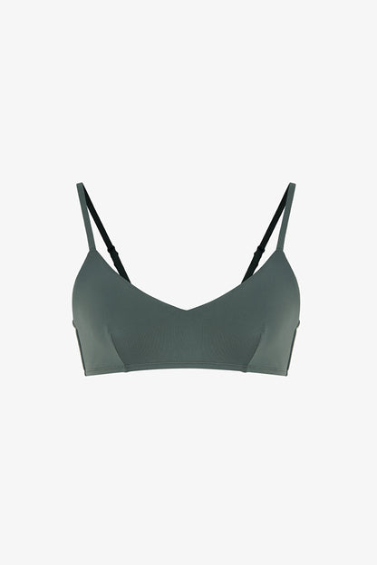Yeşil Front V Bikini Üstü