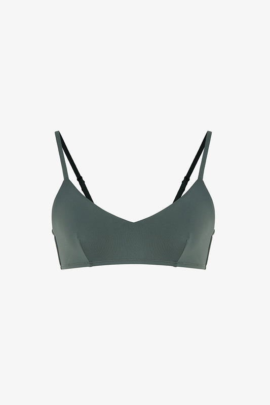 Yeşil Front V Bikini Üstü