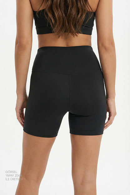 Siyah Biker Bikini Altı