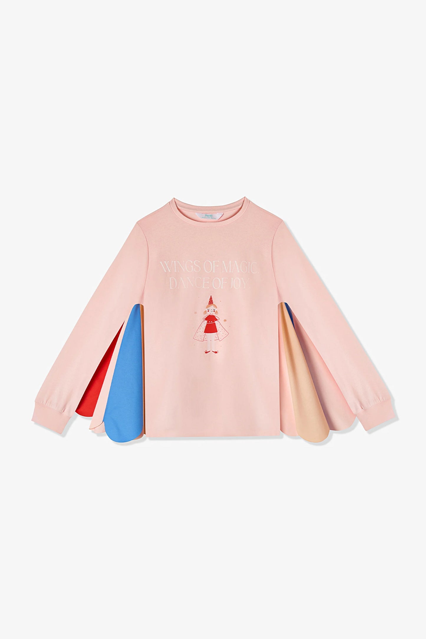 Açık Pembe Kız Çocuk Magician Girl Uzun Kollu Pamuklu Pijama Takımı