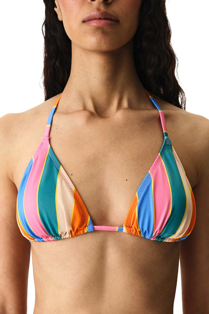 Renkli Katelyn Üçgen Bikini Üstü