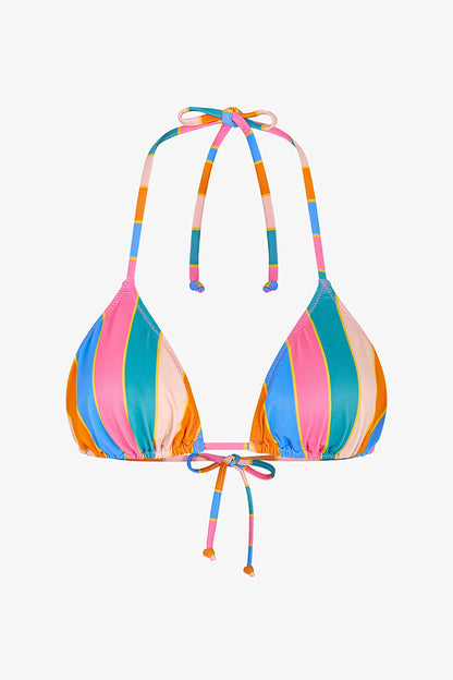 Renkli Katelyn Üçgen Bikini Üstü