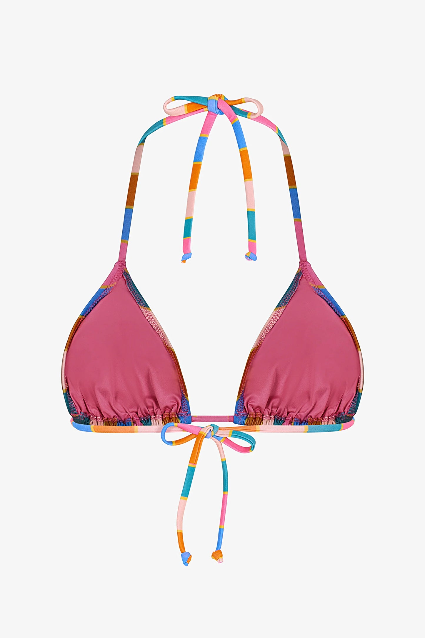 Renkli Katelyn Üçgen Bikini Üstü