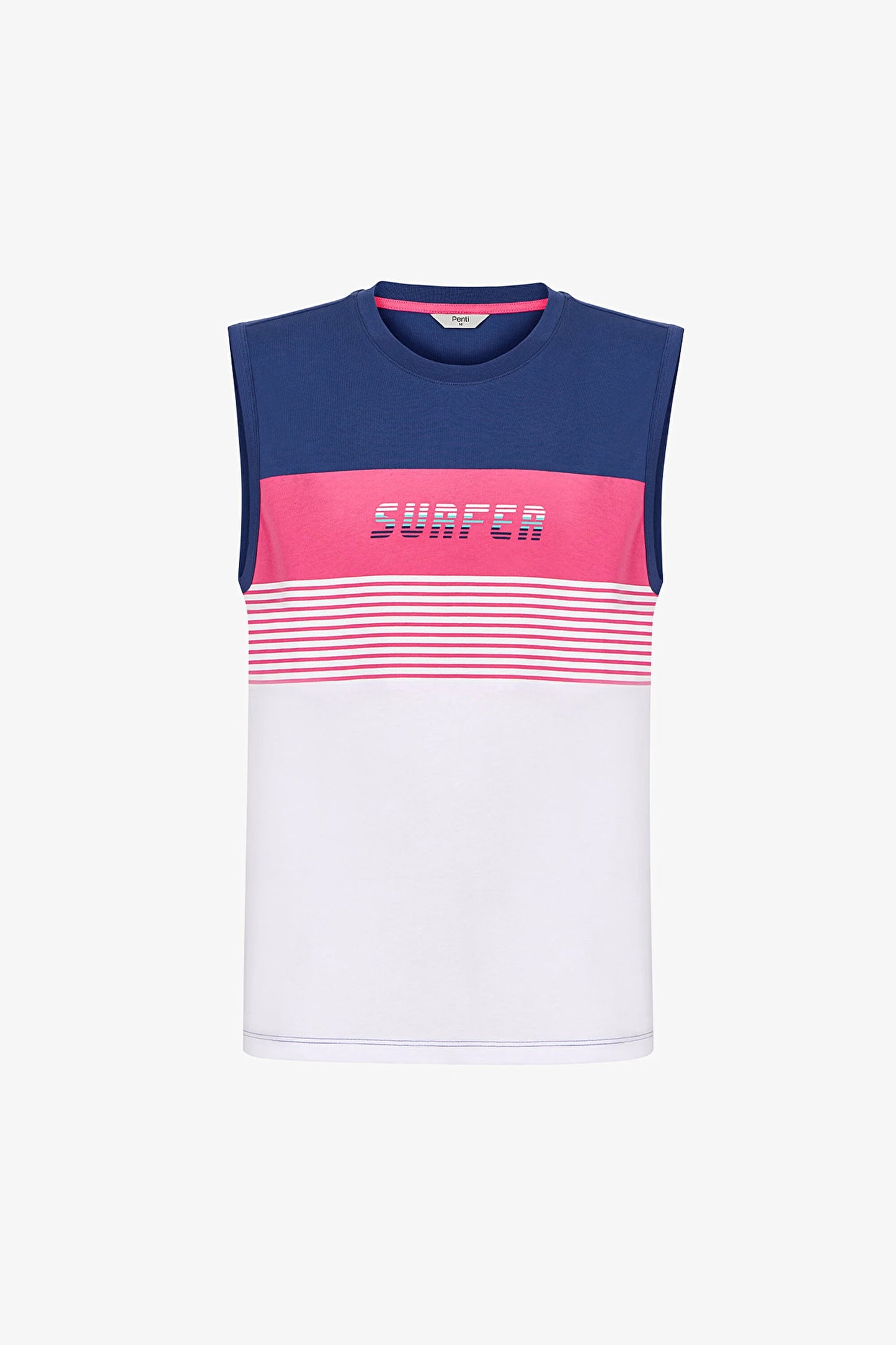 Erkek Renkli White Surf Pijama Takımı