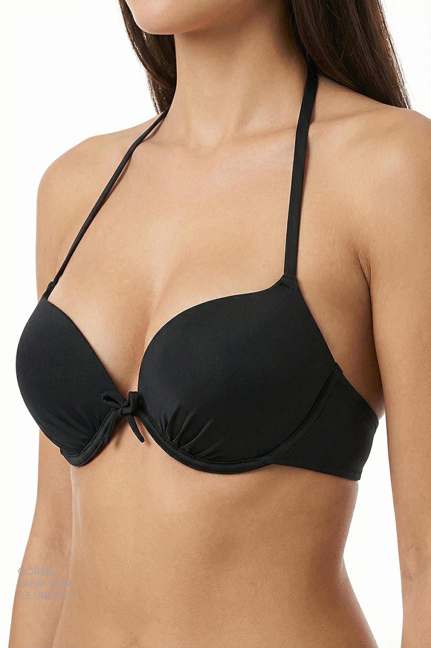 Siyah Push Up Destekli Bikini Üstü