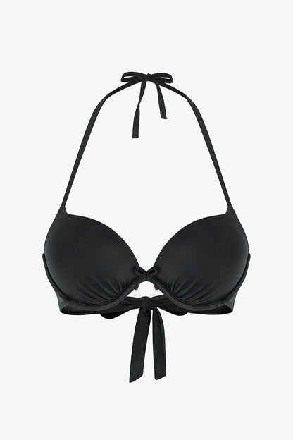 Siyah Push Up Destekli Bikini Üstü