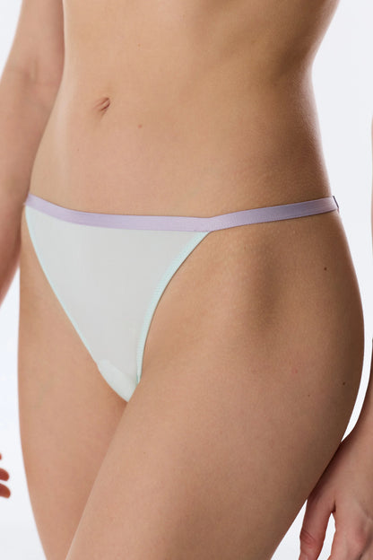 Su Yeşili Micro Lace Dantel Brazilian Külot