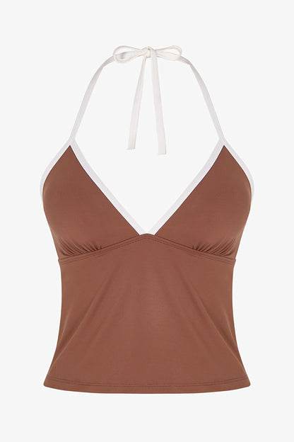 Açık Kahverengi Fiona Tankini Bikini Üstü