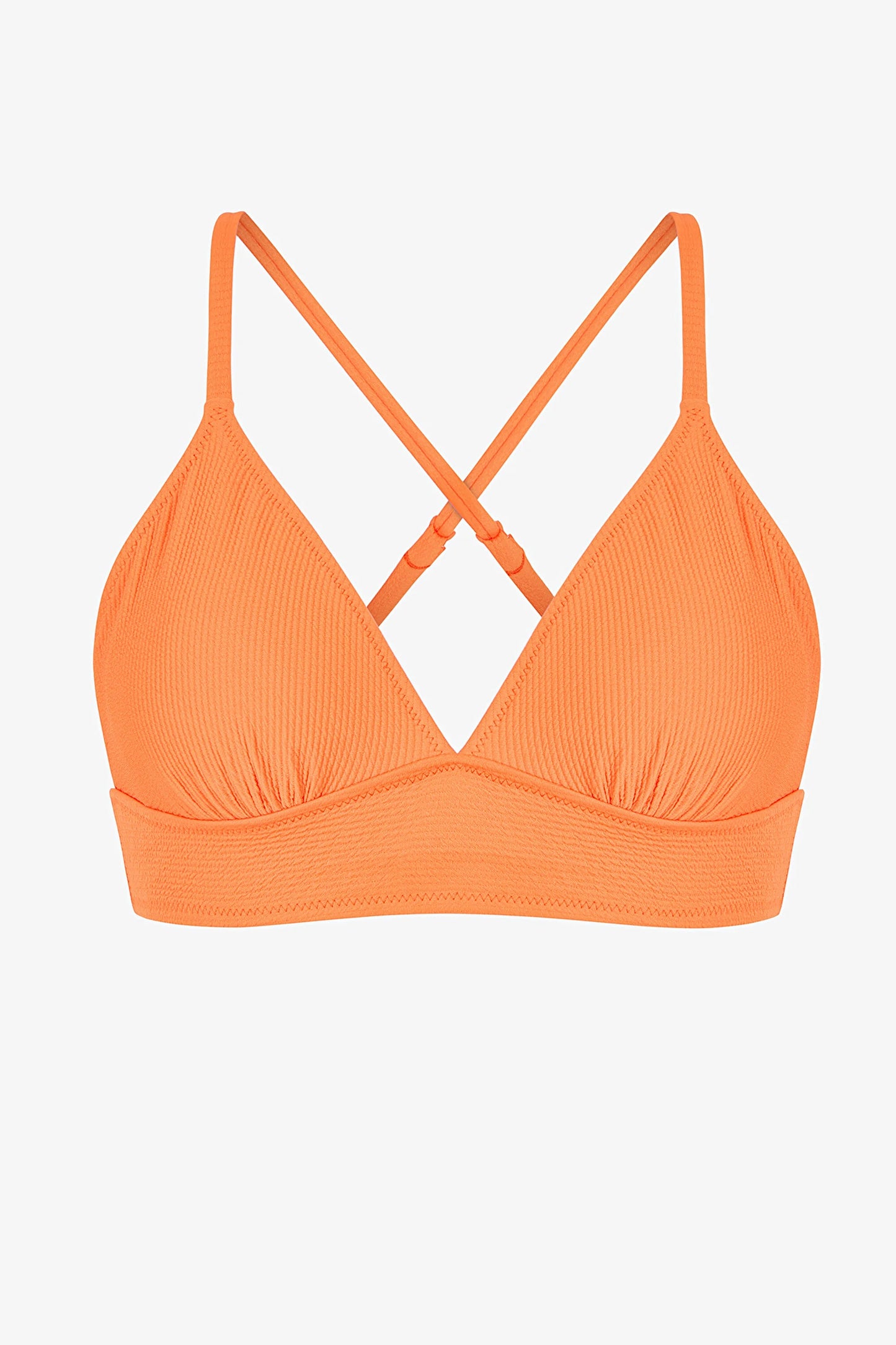 Açık Turuncu Aisha Bralet Bikini Üstü