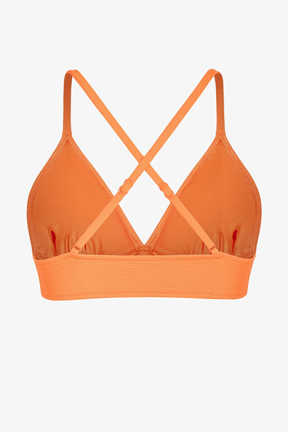 Açık Turuncu Aisha Bralet Bikini Üstü