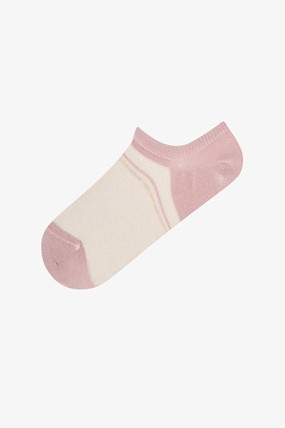 Ribbed Stripes 3'lü Sneaker Çorabı
