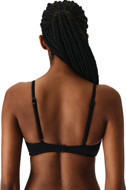 Siyah Front V Bikini Üstü