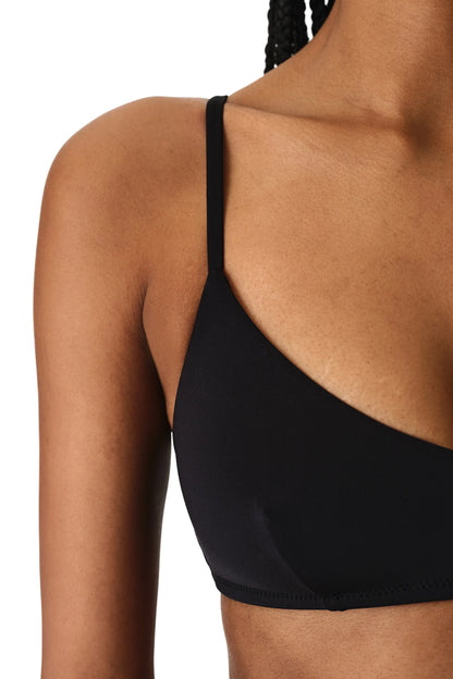 Siyah Front V Bikini Üstü