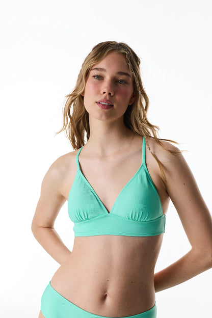 Mint Yeşili Meli Bralet Bikini Üstü
