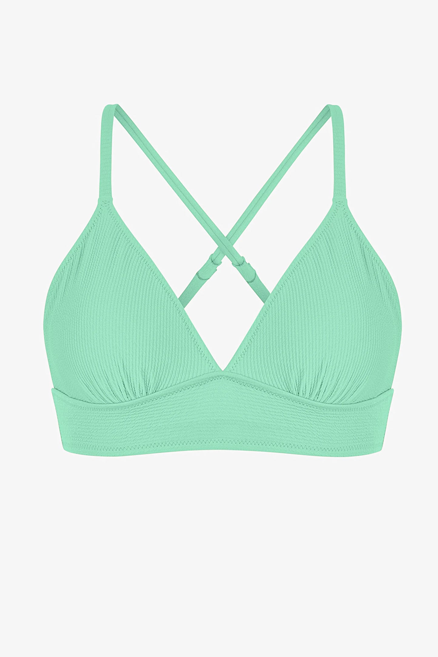 Mint Yeşili Meli Bralet Bikini Üstü