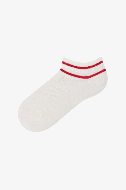 Erkek Çocuk Double Stripe 4 'lü Patik Çorap