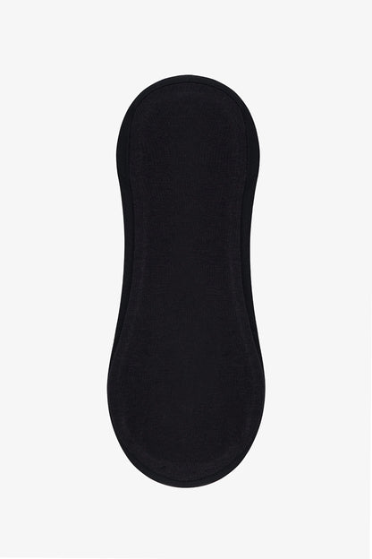 Siyah Beyaz Seamless Jacquard 2'li Babet Çorabı