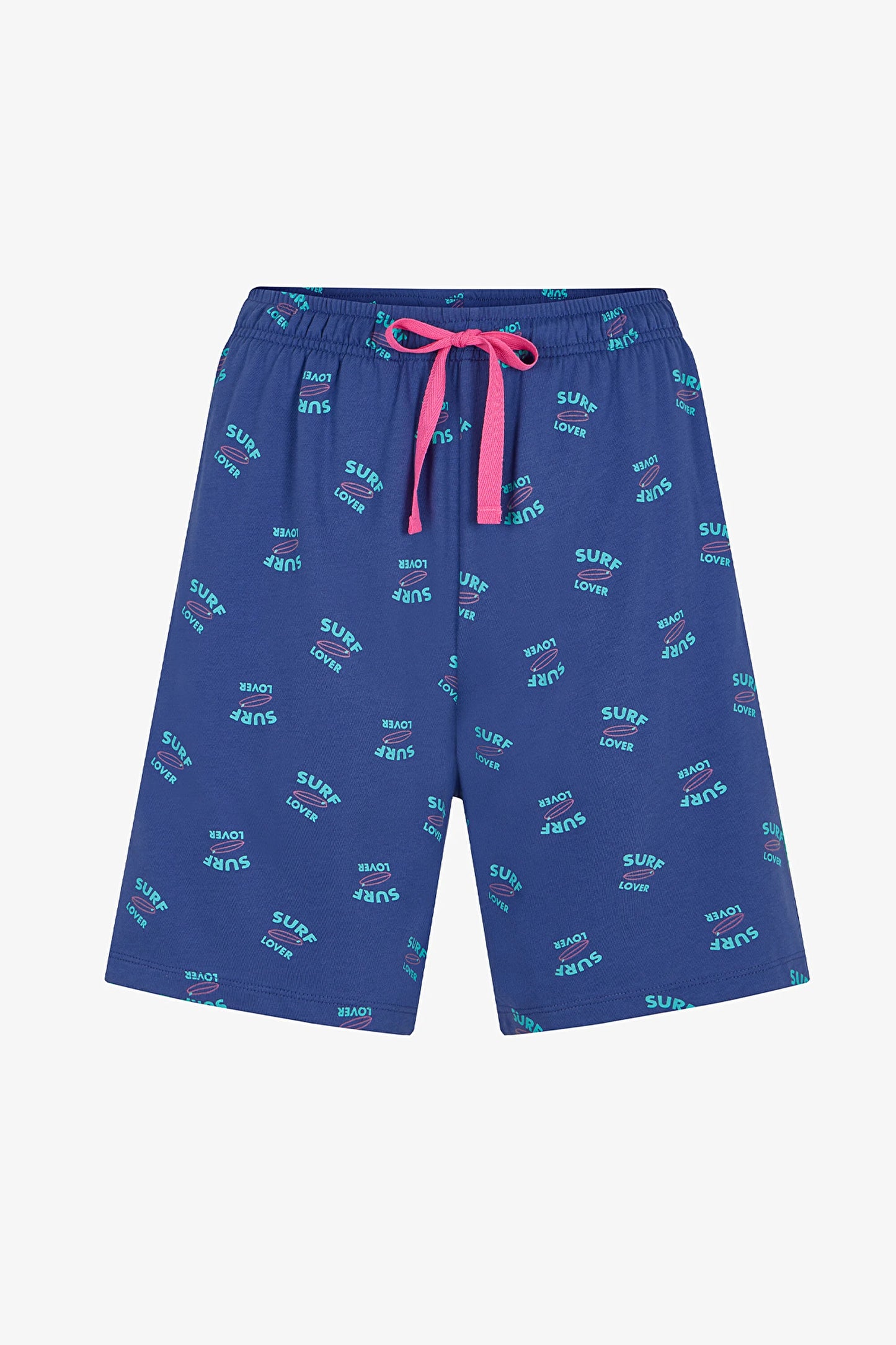 Erkek Renkli Surf Lover Şortlu Pijama Takımı