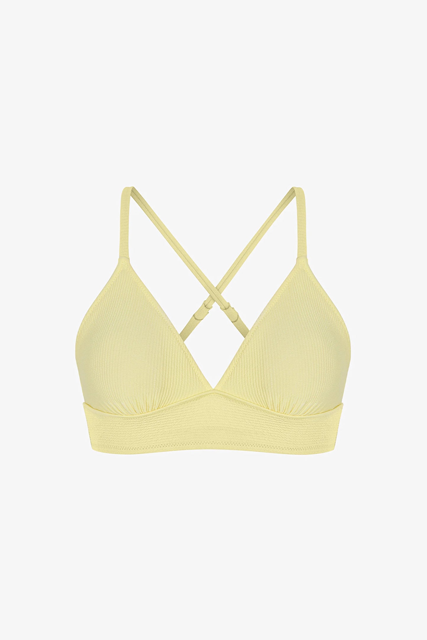 Sarı Arya Bralet Bikini Üstü