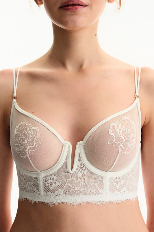 Kırık Beyaz Removable Skirt Babydoll