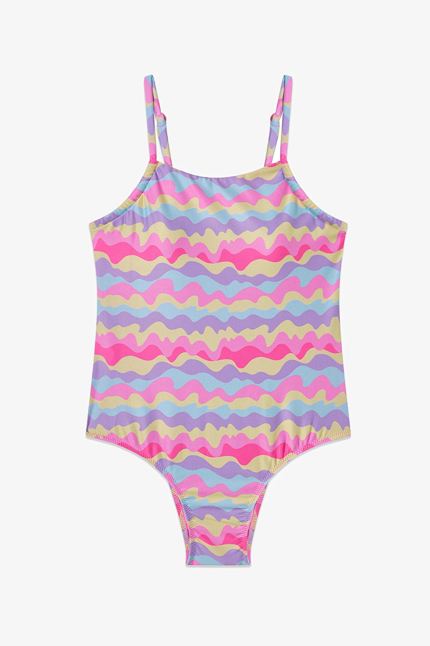 Renkli Genç Kız Colorful Wave Mayo