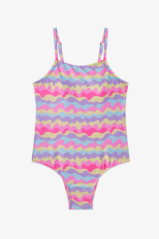 Renkli Genç Kız Colorful Wave Mayo