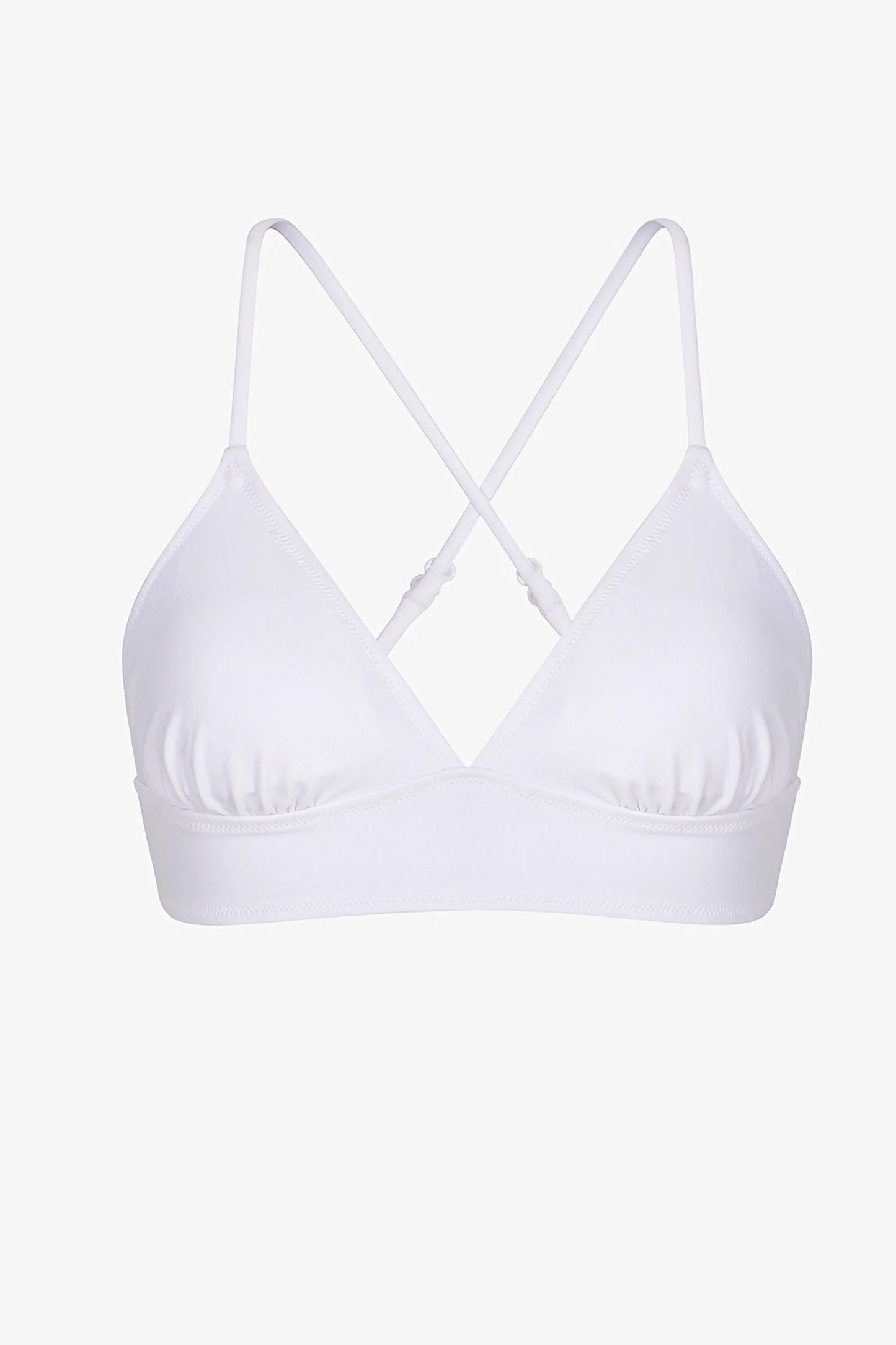Beyaz Bralet Bikini Üstü