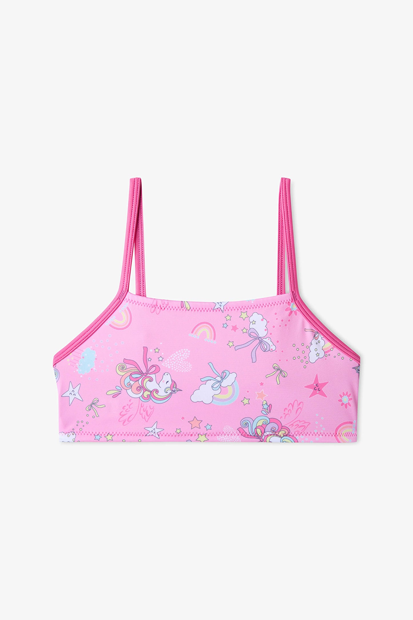 Renkli Kız Çocuk Uniribbon Halter Bikini Takımı