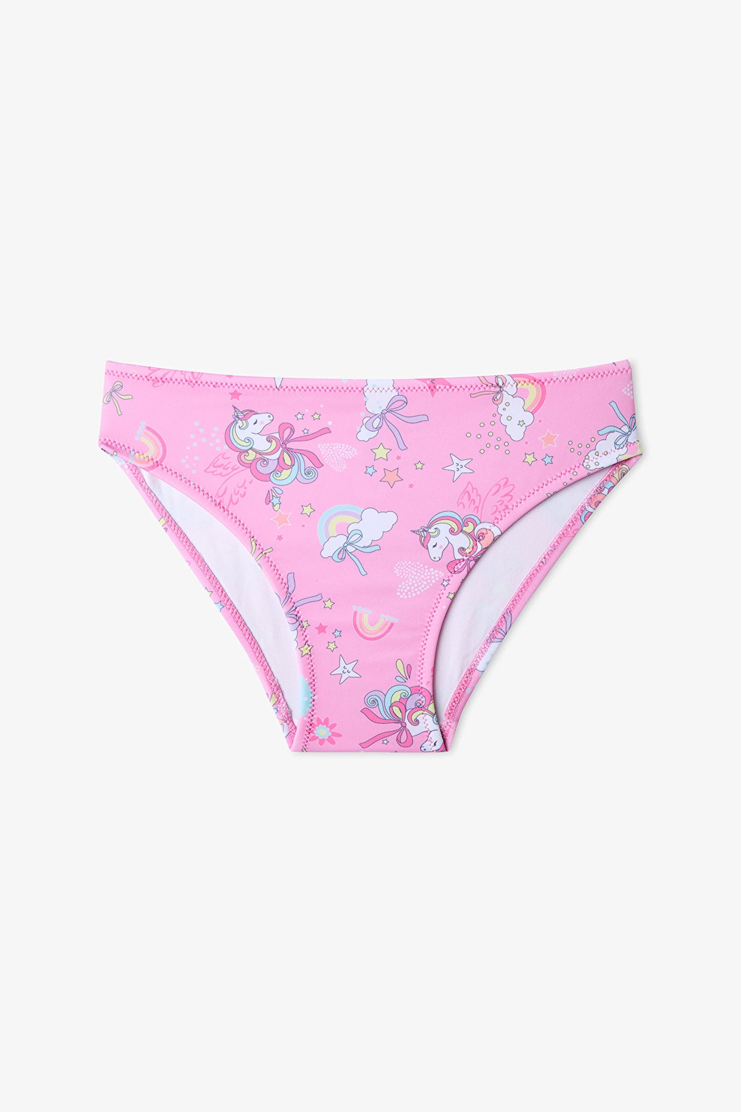 Renkli Kız Çocuk Uniribbon Halter Bikini Takımı
