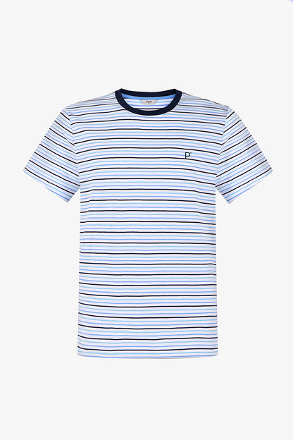 Erkek Renkli Sail Line Şortlu Pijama Takımı