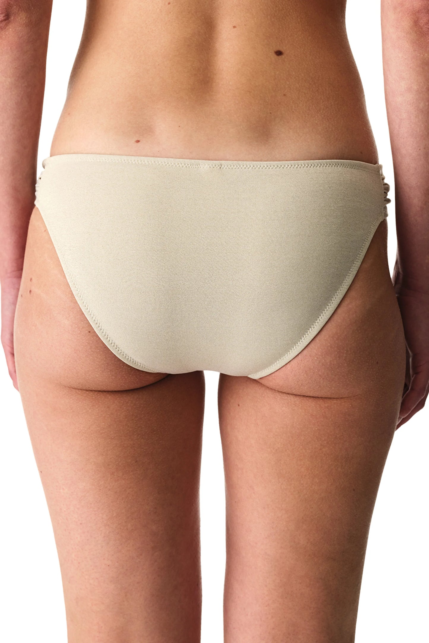 Bej Devon Ruched Side Bikini Altı