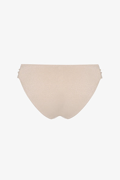 Bej Devon Ruched Side Bikini Altı