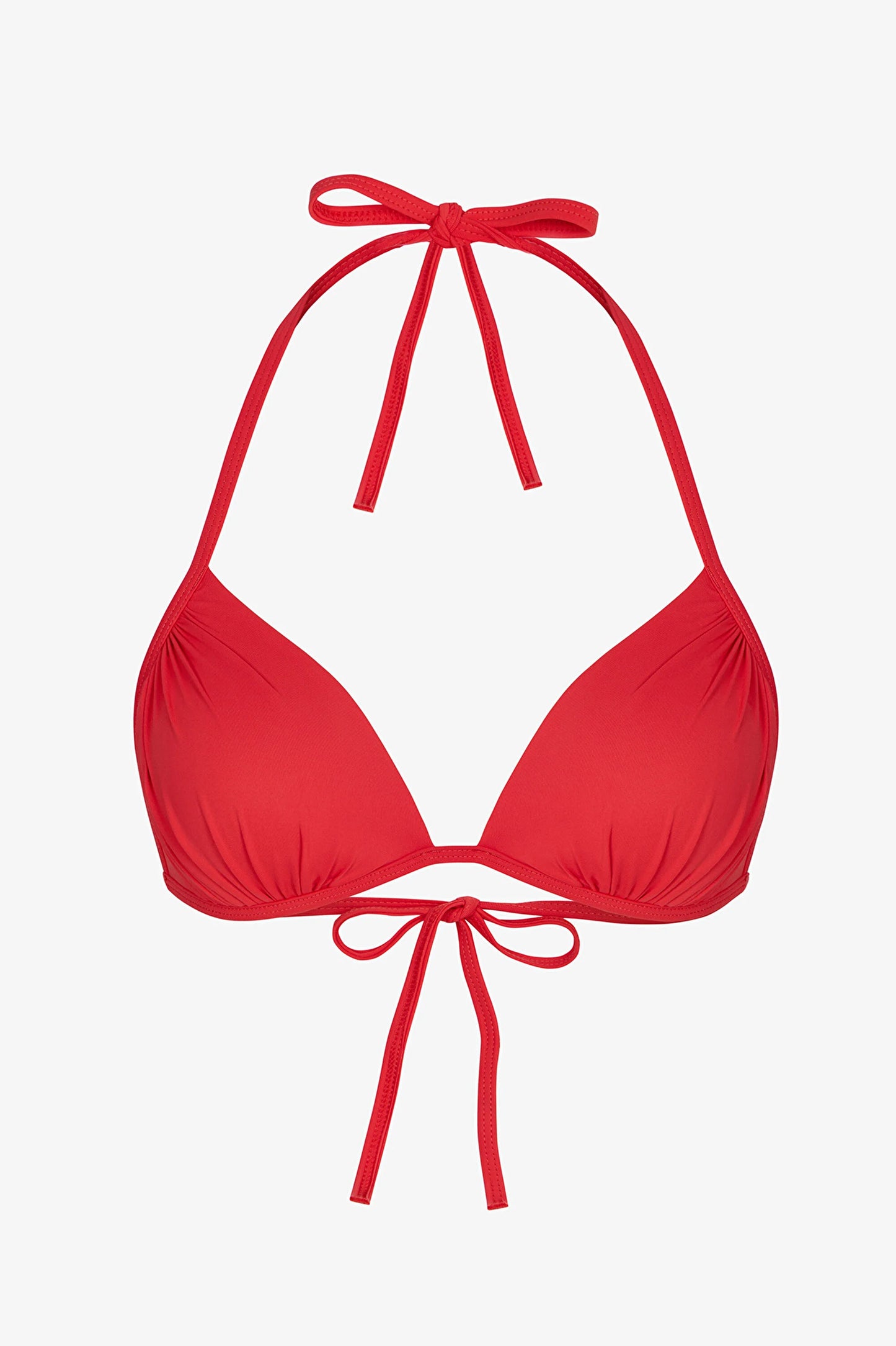 Kırmızı Mini Üçgen Bikini Üstü