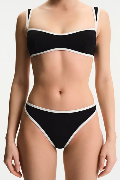 Siyah Nichole Minimal Slip Bikini Altı
