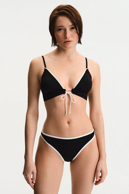 Siyah Nichole Bralet Bikini Üstü