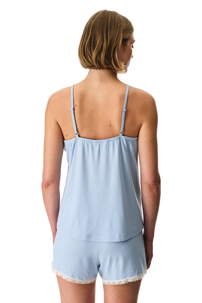 Mavi Sky Şortlu Pijama Takımı