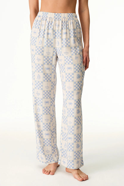 Mavi Sun Kissed Pantolon Pijama Altı