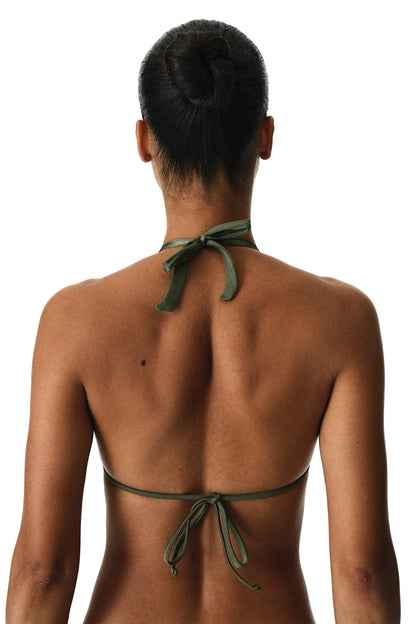 Zeytin Yeşili Marcelina Üçgen Bikini Üstü