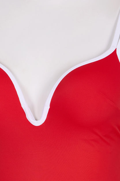 Kırmızı Beluga Push Up Destekli Mayo