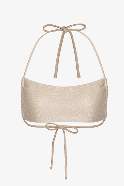 Ekru Deja Bandeau Bikini Üstü